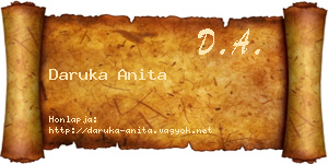 Daruka Anita névjegykártya